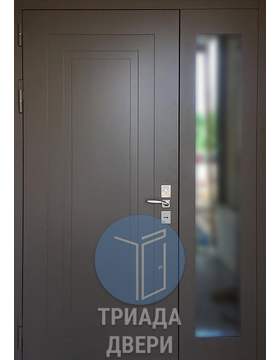 дверь с боковой створкой для каркасного дома