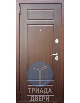 теплая металлическая дверь в коттедж с мдф отделкой