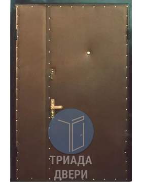 тамбурная недорогая дверь с винилискожей и боковой створкой