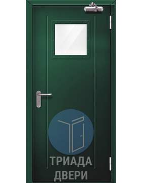 огнеупорная стальная дверь со стеклом