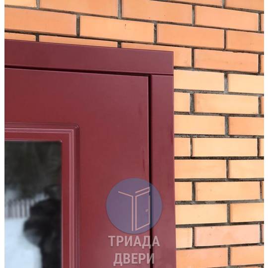 дверь для кирпичного коттеджа со стеклом во всю створку - фото 3