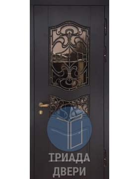 трехконтурная металлическая дверь в коттедж